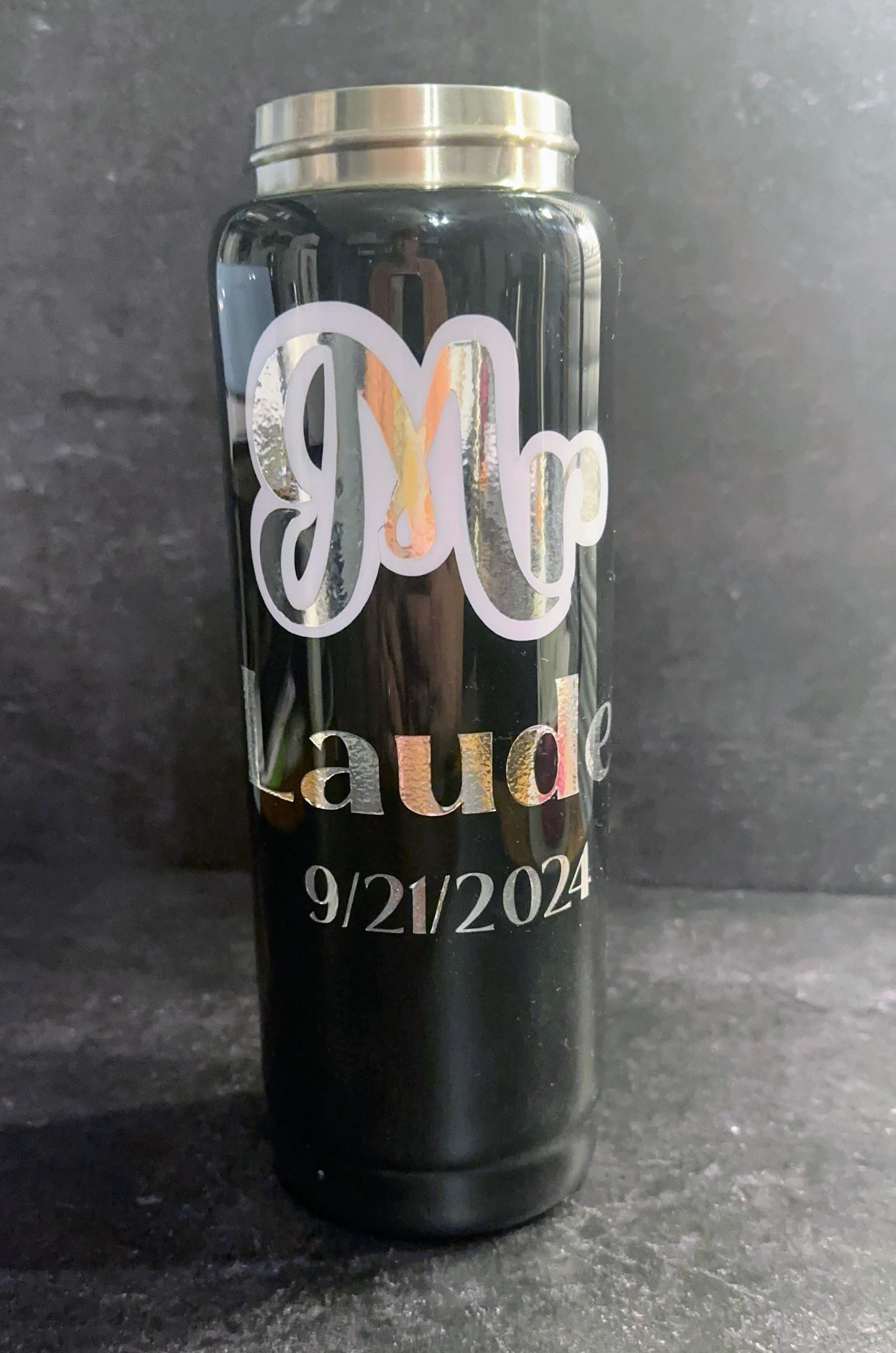 Bride & Groom Personalized Stainless Steel Water Bottles – Perfect Wedding Gift!